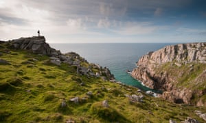 The coastal path at Bosigran, West Penwith, Cornwall, England