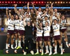 Brisbane Broncos break 19-year NRL premiership drought in thriller against Melbourne Storm