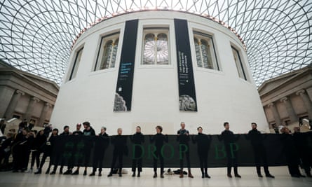 Anti-BP demonstrators at the British Museum