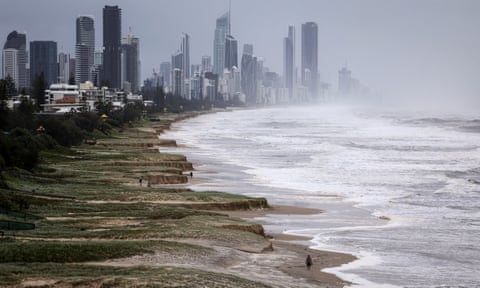 Part of Nobby's Beach on the Gold Coast.