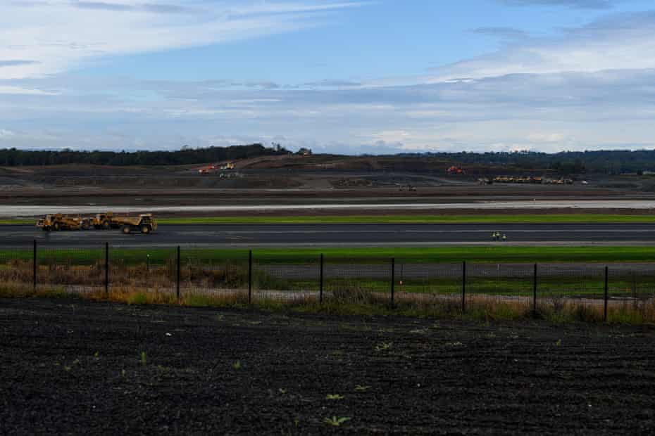 Runway at the western Sydney airport
