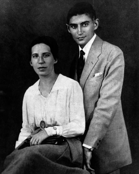 Franz Kafka and Felice Bauer in 1917.