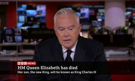 Huw Edwards reports on the death of Queen Elizabeth II on Thursday.