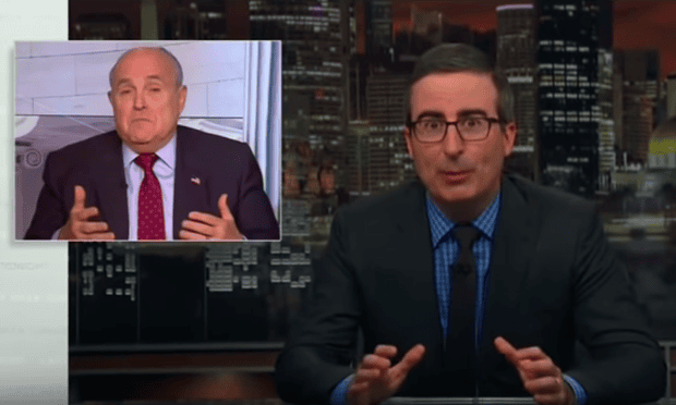 ‘What is Giuliani doing and why does the White House keep letting him go on TV?’...John Oliver