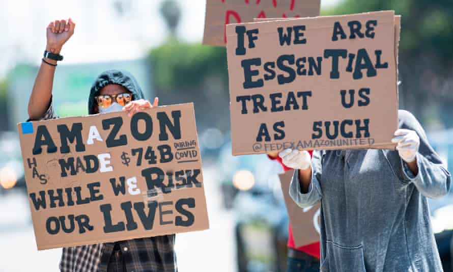 tracking tool allows amazon workers to report covid 19 cases coronavirus the guardian