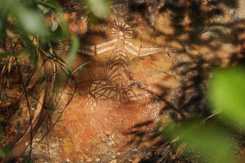 Rock art at Nourlangie in Kakadu national park
