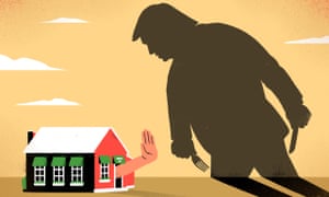 Trump with knife and fork