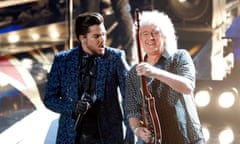 Adam Lambert and Brian May of Queen open the 91st Academy Awards ceremony.