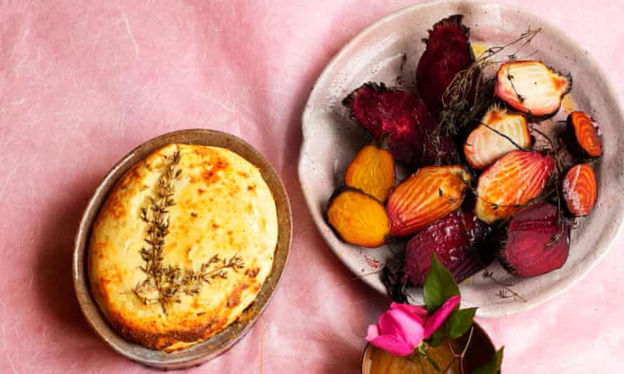 Baked Ricotta with Roasted Beets