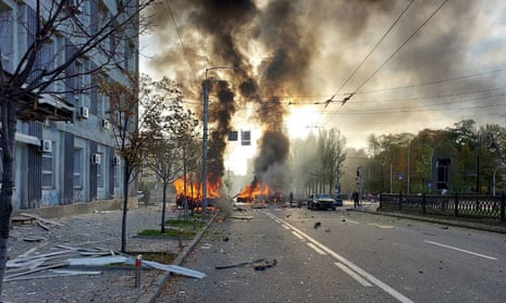 Russia-Ukraine war live: Kyiv hit by missiles as several Ukrainian cities come under Russian attack