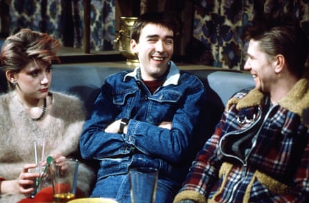 From left: Michelle Collins, Martyn Hesford and Gary Oldman in 1984 BBC drama Morgan’s Boy