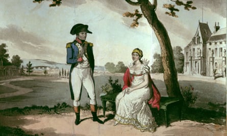 Napoleon with Joséphine in their gardens at Malmaison. Ridley Scott’s film aims to tell the story of their tortured love affair.