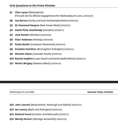 PMQs