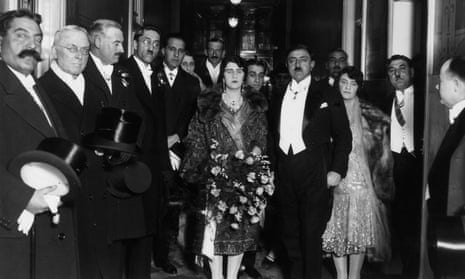 King Amanullah of Afghanistan (1892 - 1960), with Queen Souriya visiting Manchester, 29 March 1928.