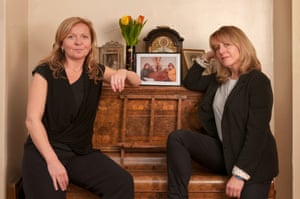 Charlotte Wager (left, above) and Tessa Morton at Tessa’s parents’ home in Highgate, London, in January 2014