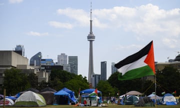Ont-Uoft-Encampment, Toronto, Canada - 23 May 2024<br>Mandatory Credit: Photo by Canadian Press/REX/Shutterstock (14504996s) A pro-Palestinian encampment set up at the University of Toronto is photographed in Toronto, on Thursday, May 23, 2024. Ont-Uoft-Encampment, Toronto, Canada - 23 May 2024