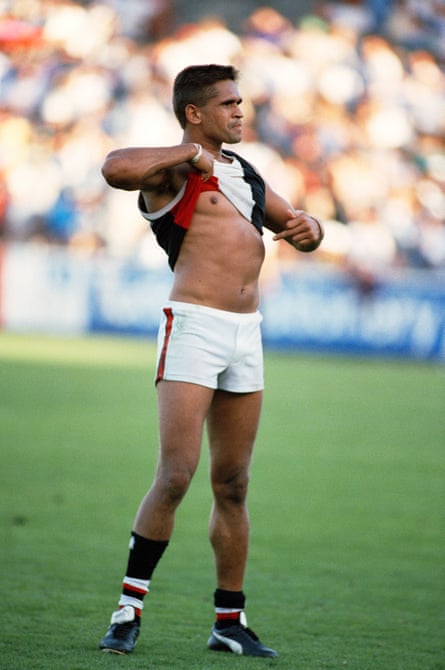 April 17 th 1993, Nicky Winmar responds to racial vilification from the crowd by lifting his jumper, pointing to his skin and saying: ‘I am proud to be black’