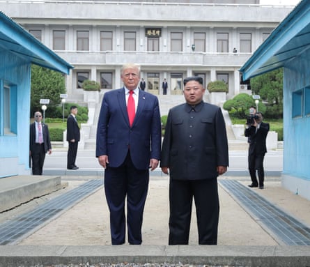 Kim Jong-un meets Donald Trump in the Joint Security Area