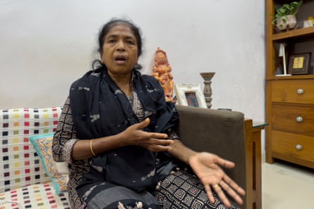 This photograph taken on March 16, 2025, shows Soni Sori, a Bastar-based rights activist, speaking during an interview with AFP at her residence in Dantewada, in Bastar division of India’s Chhattisgarh state. India is waging an all-out offensive against the last vestiges of its Naxalite rebellion, so named for the village where the Maoist-inspired guerrilla movement began nearly 60 years ago. Since the start of last year, security forces have killed a record toll of nearly 400 suspected rebels. (Photo by Jalees ANDRABI / AFP) / TO GO WITH ‘India-Maoist-Rights-Mining’ SPECIAL REPORT by Arunabh SAIKIA (Photo by JALEES ANDRABI/AFP via Getty Images)
