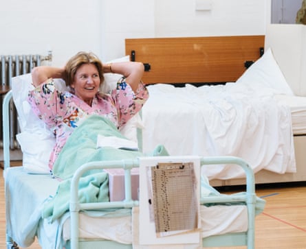 Clare Burt (as Ellen Wilkinson) in rehearsal for The Promise.