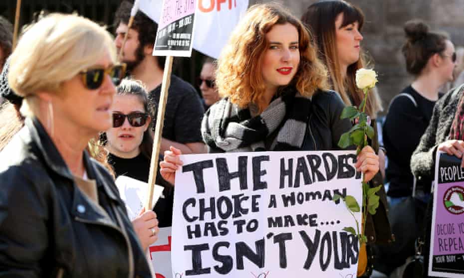 Protesters take part in last September’s March for Choice in Dublin.