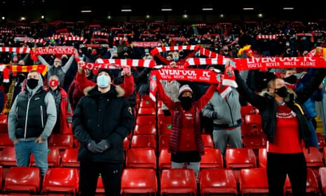Two thousand Liverpool supporters were able to watch their home game against Wolves in December.
