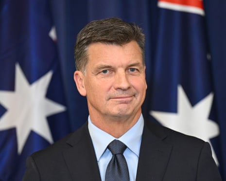 The newly elected leader of the opposition, Angus Taylor.