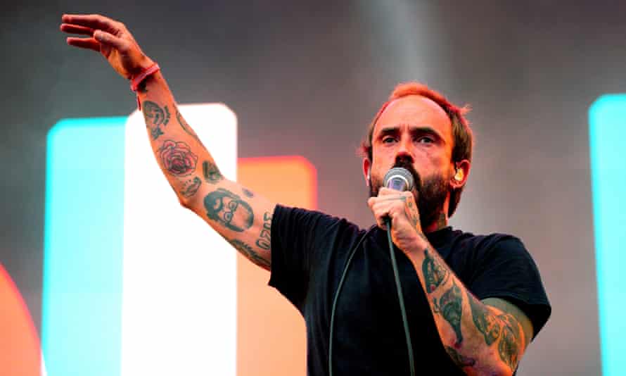 Joe Talbot from Idles performing on the Other stage