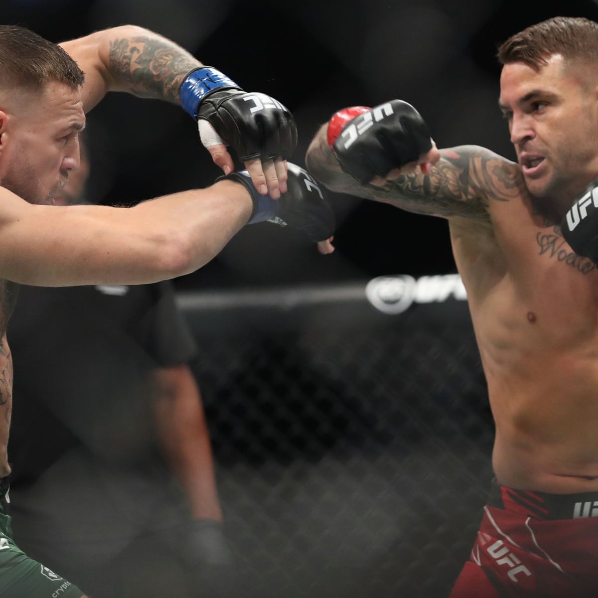 Ufc 264 Mcgregor Humbled By Poirier In One To Cap Trilogy As Trump Looks On Ufc The Guardian Ufc 264 Mcgregor Humbled By Poirier In One To Cap Trilogy As Trump Looks On Ufc The Guardian