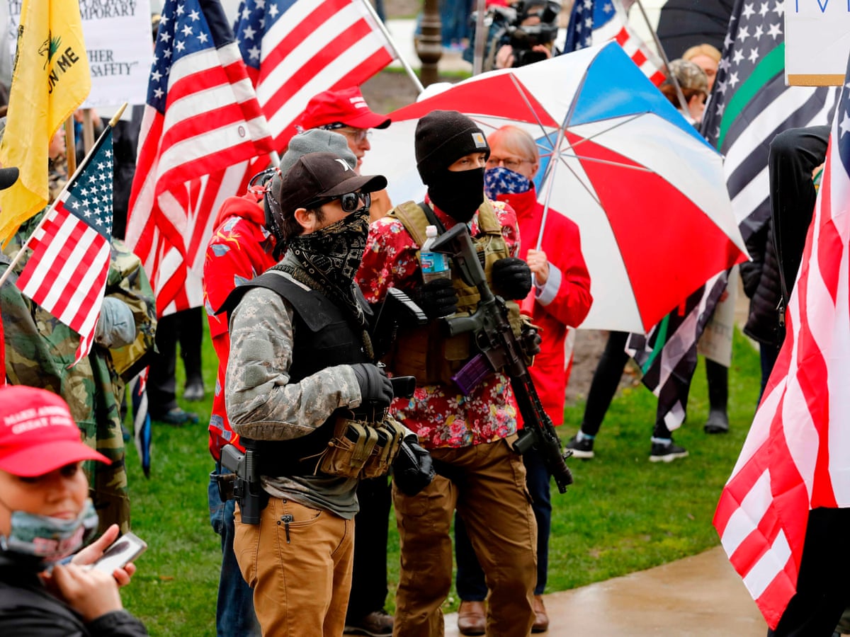 Michigan Rightwing Militia Groups To Protest Stay At Home Orders Michigan The Guardian