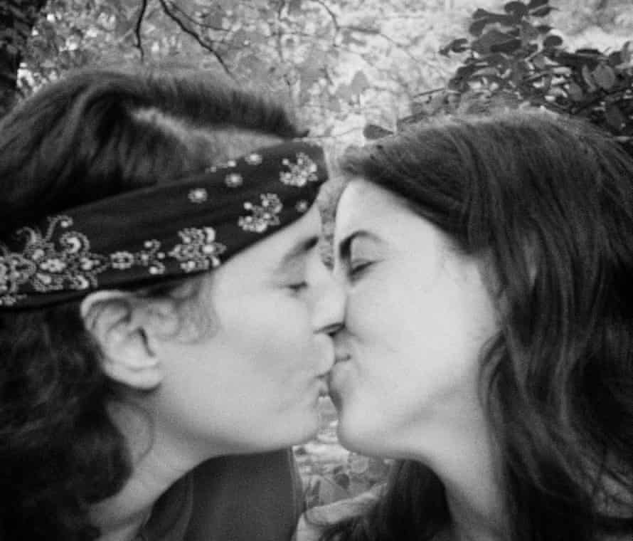 ‘I needed to see a picture of two women kissing’ … Biren’s self-portrait with former partner Sharon.