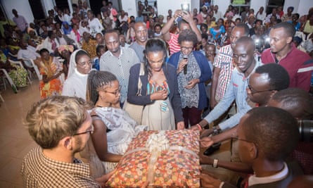 The couple was given welcome home gifts and presents by the local community and relatives during the reunion ceremony that took place in Bugesera District on October 3rd,2017.