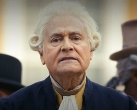 Rob Reiner wears a wig as George Washington