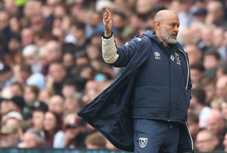 West Ham’s caput coach Nuno Espírito Santo.