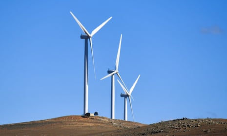 Turbines at a wind farm