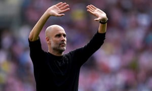 Guardiola urges Man City fans to have ‘right portion of beer’ and behave 