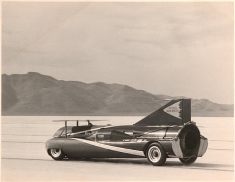 Art Arfons in the Green Monster, breaking the world land speed record in 1965 on Bonneville flats
