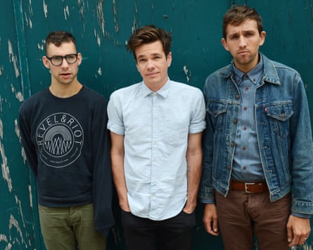 Antonoff (left) with Nate Ruess and Andrew Dost in the band Fun