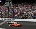 The Indy 500 came down to a split-second at the finish line.