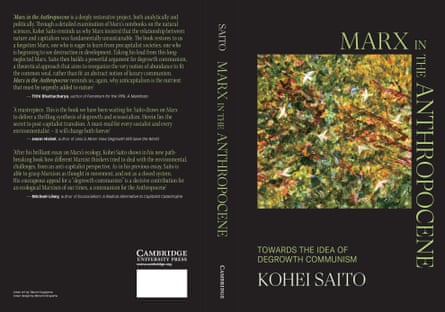 the cover of Saito’s academic text, Marx in the Anthropocene