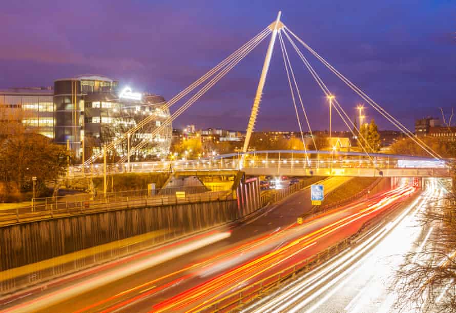 The Northumbria University footbridge in Newcastle that Agrawal helped design.