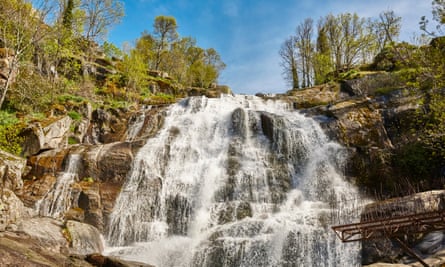 A waterfall in the Jerte valley.