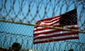 An American flag flying at Guantanamo Bay.
