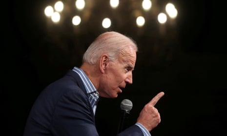Joe Biden holds a campaign stop in Des Moines, Iowa.