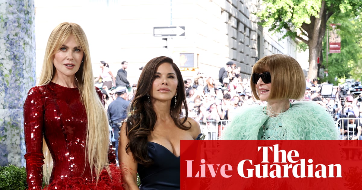 Met Gala 2026 live: stars walk red carpet on fashion’s biggest night as Bezos backing could spark protests
