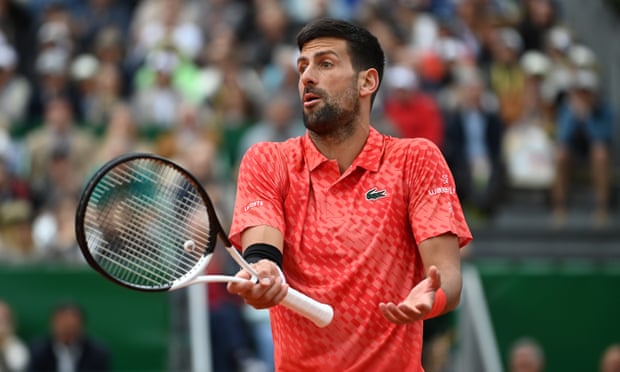 Trek rol Pretentieloos Novak Djokovic suffers shock defeat by Lorenzo Musetti in Monte Carlo | Novak  Djokovic | The Guardian
