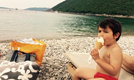 Child on the Luštica Peninsula in Montenegro.