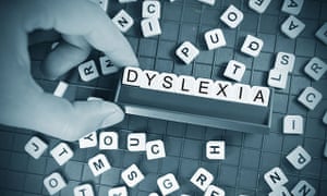 Dyslexia spelled out on Scrabble board