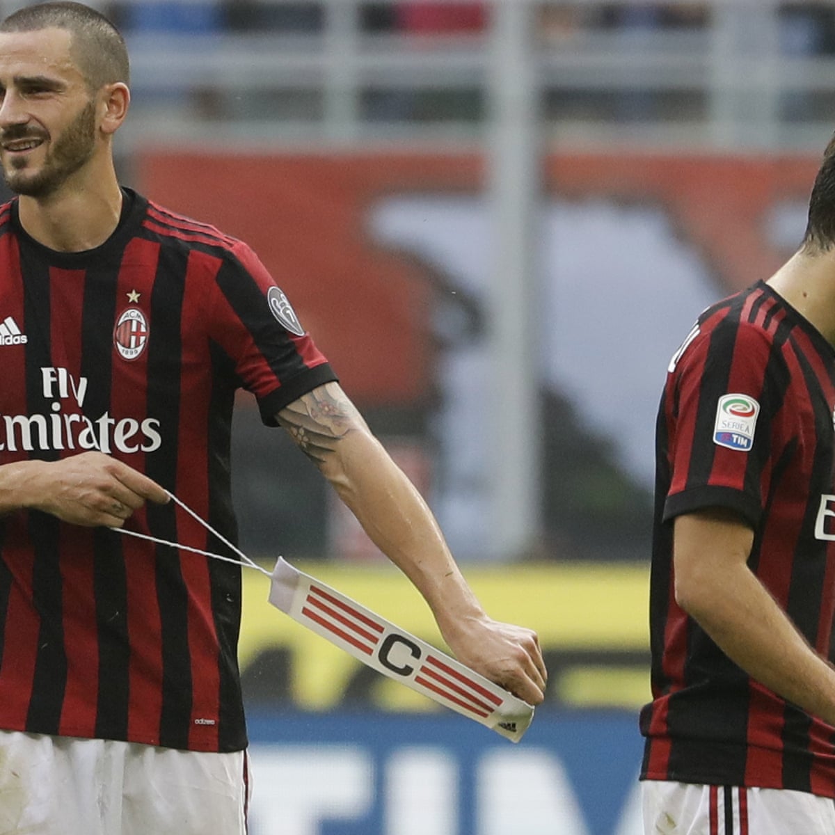 Leonardo Bonucci's Milan move goes from bad to worse after red | Milan | The Guardian