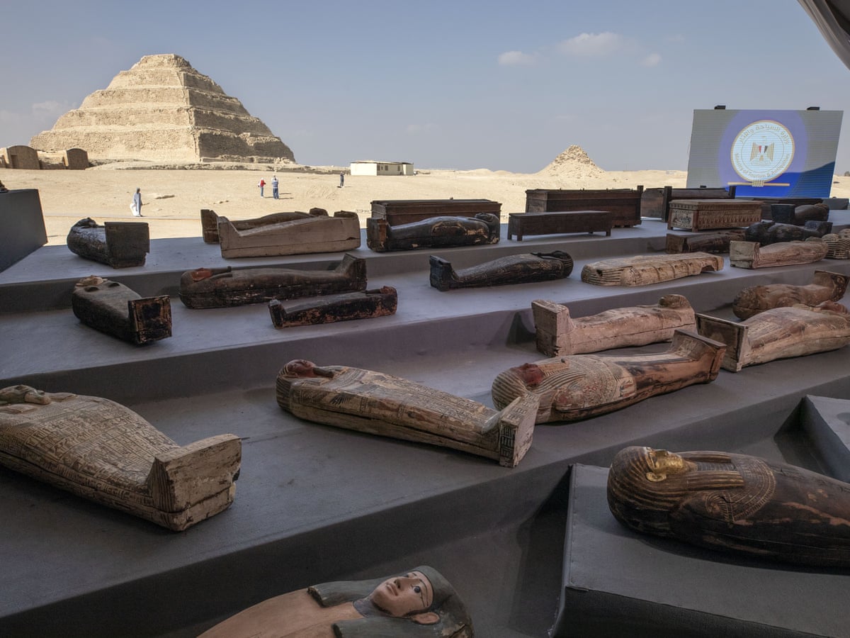 Nearly 100 coffins buried over 2,500 years ago found in Egypt | Egypt | The  Guardian